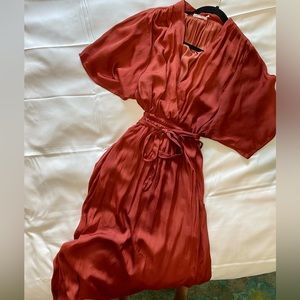 Flowing and Silky Lush Midi Dress